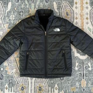 Black North Face Reversible Mt. Chimbo Full Zip Coat